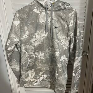 Nike white/gray camouflage hoodie NWT